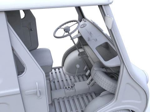 Goggomobil TL250 Fourgon Transporteur 1956 Modèle 3D