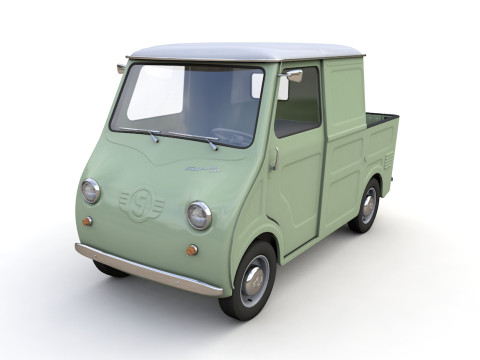 Goggomobil TL250 Transporter Pickup 1956 3D 모델