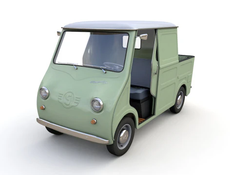 Goggomobil TL250 Transporter Pickup 1956 3D Model