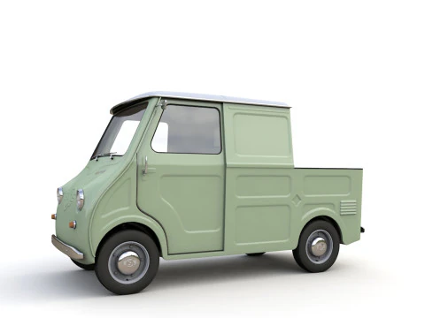 Goggomobil TL250 Transporter Pickup 1956 3D Model