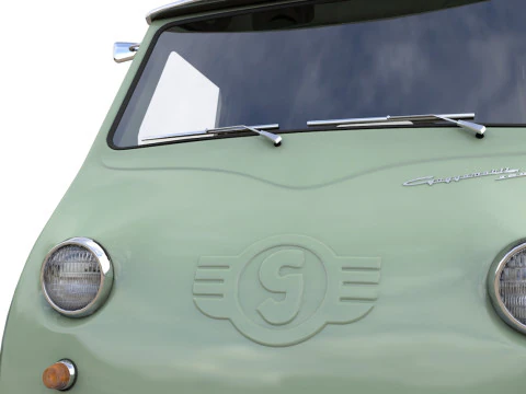 Goggomobil TL250 Transporter Pickup 1956 3D Model