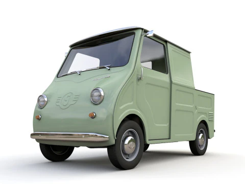 Goggomobil TL250 Transporter Pickup 1956 3D Model