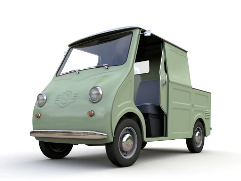 Goggomobil TL250 Transporter Pickup 1956 3D Model