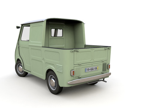 Goggomobil TL250 Transporter Pickup 1956 Modello 3D