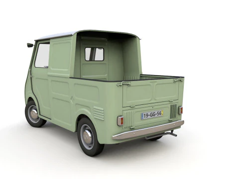 Goggomobil TL250 Transporter Pickup 1956 3D Model