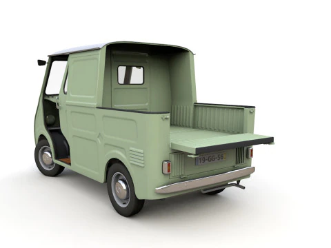 Goggomobil TL250 Transporter Pickup 1956 3D Model