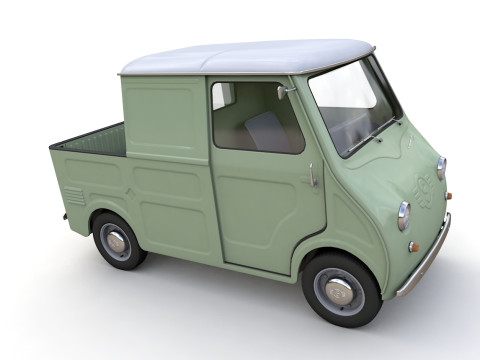 Goggomobil TL250 Transporter Pickup 1956 Modello 3D
