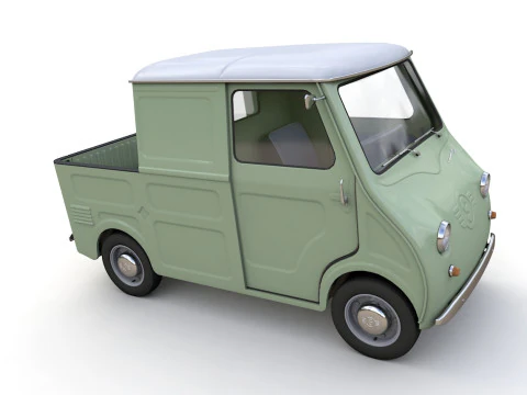 Goggomobil TL250 Transporter Pickup 1956 3D Model