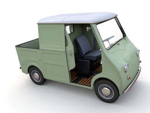 Goggomobil TL250 Transporter Pickup 1956 Modello 3D
