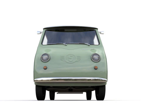 Goggomobil TL250 Transporter Pickup 1956 3D Model