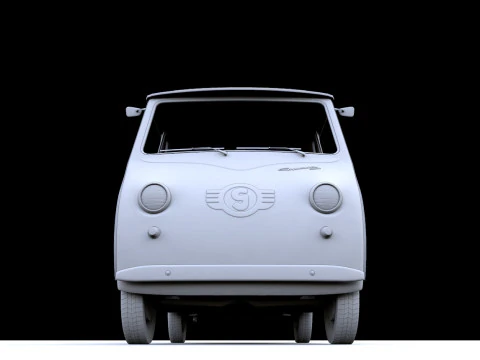 Goggomobil TL250 Transporter Pickup 1956 3D Model