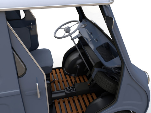 Goggomobil TL250 Transporter Pickup 1956 Modello 3D