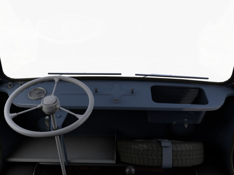 Goggomobil TL250 Transporter Pickup 1956 Modello 3D