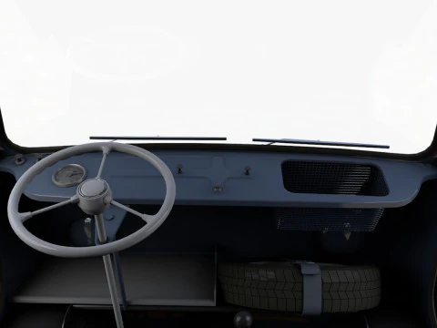 Goggomobil TL250 Transporter Pickup 1956 3D Model