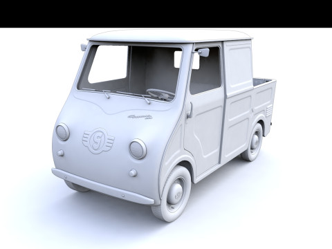 Goggomobil TL250 Transporter Pickup 1956 Modello 3D