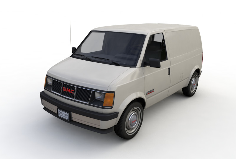 GMC Safari Wagon 1987 3D Model .c4d .max .obj .3ds .fbx .stl .blend 