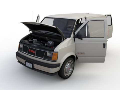 GMC Safari Wagon 1987 3D Model