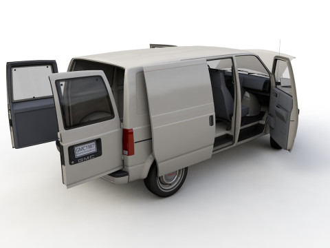 GMC Safari Wagon 1987 3D Model