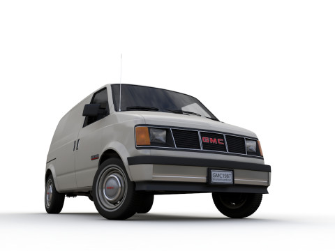 GMC Safari Wagon 1987 3D Model