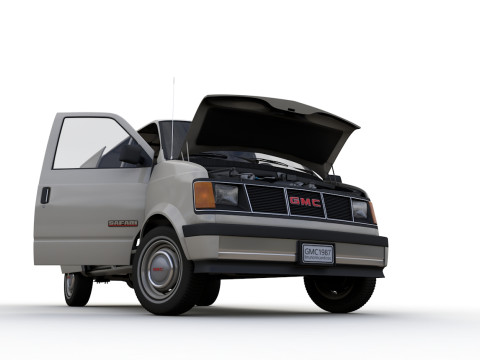 GMC Safari Wagon 1987 3D Model