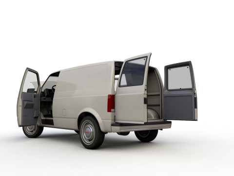GMC Safari Wagon 1987 3D Model