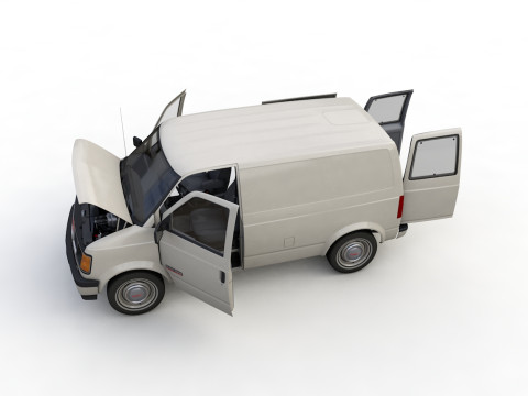 GMC Safari Wagon 1987 3D Model
