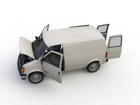GMC Safari Wagon 1987 3D Model