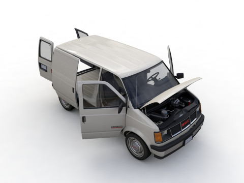 GMC Safari Wagon 1987 3D Model