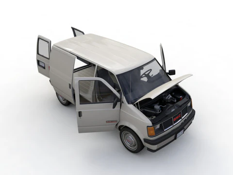 GMC Safari Wagon 1987 3D Model