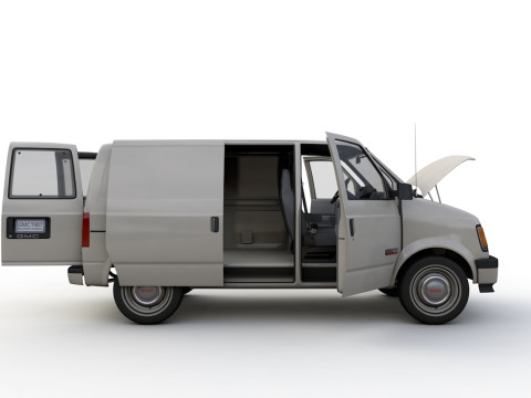 GMC Safari Wagon 1987 3D Model