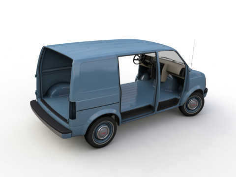 GMC Safari Wagon 1987 3D Model