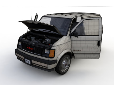 GMC Safari Wagon 1987 3D Model