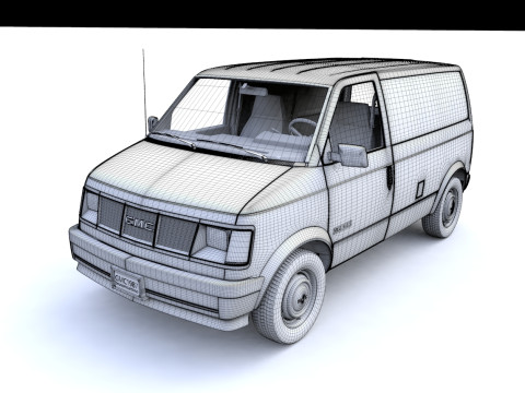 GMC Safari Wagon 1987 3D Model