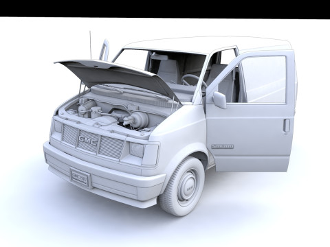 GMC Safari Wagon 1987 3D Model