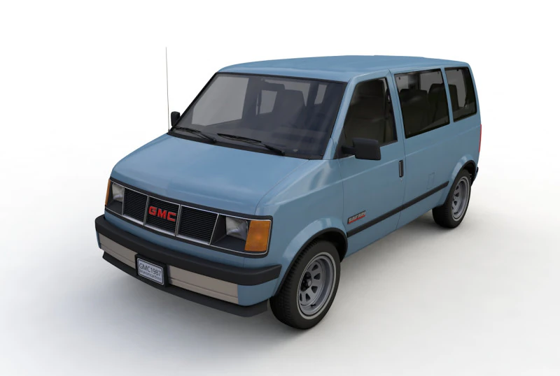GMC safari van 1987 3D Model .c4d .max .obj .3ds .fbx .stl .blend