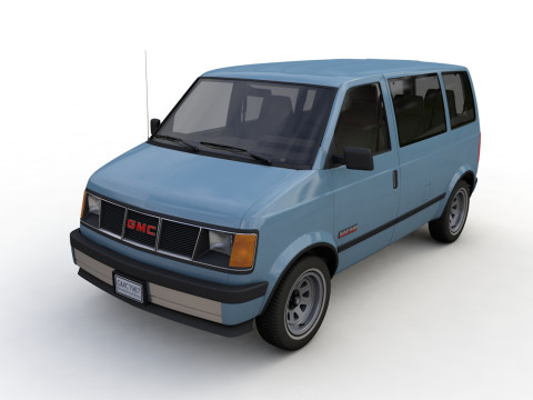 GMC safari van 1987 3D 모델