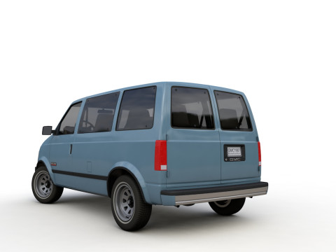 GMC safari van 1987 3D Model