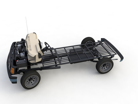 GMC safari van 1987 3D Model