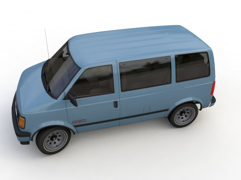GMC safari van 1987 3D Model