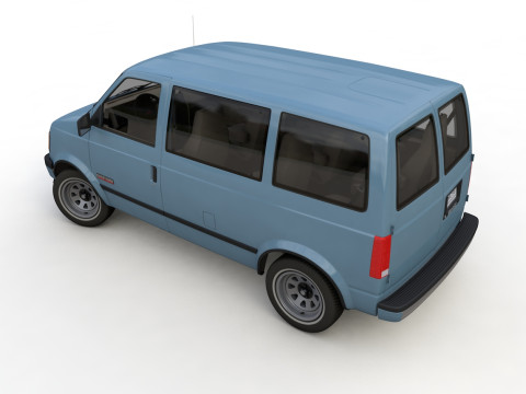 GMC safari van 1987 3D Model