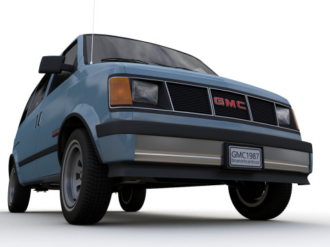 GMC safari van 1987 3D Model