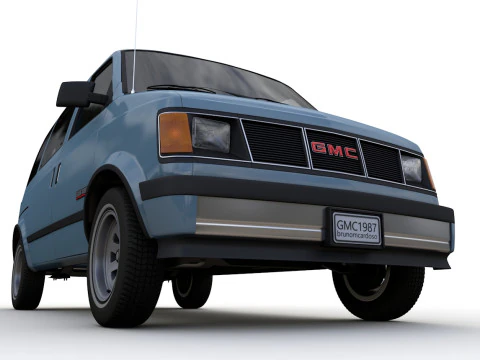 GMC safari van 1987 3D Model