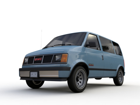 GMC safari van 1987 3D Model