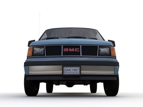 GMC safari van 1987 3D Model