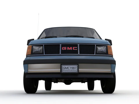 GMC safari van 1987 3D Model