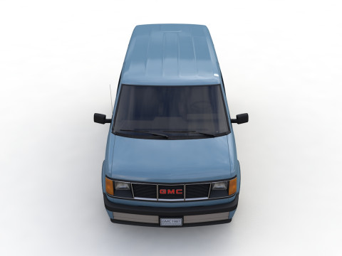 GMC safari van 1987 3D Model