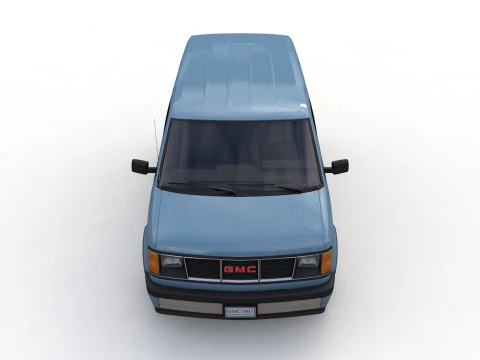 GMC safari van 1987 3D Model