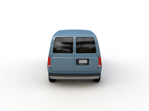 GMC safari van 1987 3D Model