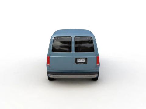 GMC safari van 1987 3D Model