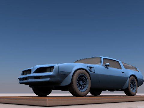 Pontiac Firebird Trans AM Type K 1977 3D 프린트 모델
